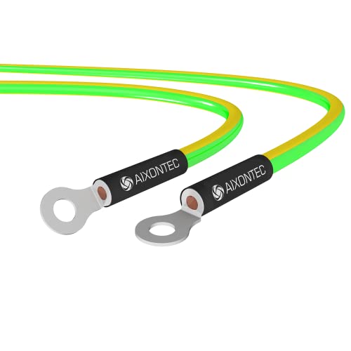 AIXONTEC 2,0m Erdungkabel 2,5mm² mit M4 Ring Kabelschuh cabel lug Aderleitung H07 V-K Grüngelb UV Beständig Einzeladerleitung flexibel Grün Gelb Industriekabel PVC Leitung Einzelader AIXONTEC 2,0m Erdungkabel 2,5mm² mit M4 Ring Kabelschuh cabel lug Aderleitung H07 V-K Grüngelb UV Beständig Einzeladerleitung flexibel Grün Gelb Industriekabel PVC Leitung Einzelader von AIXONTEC
