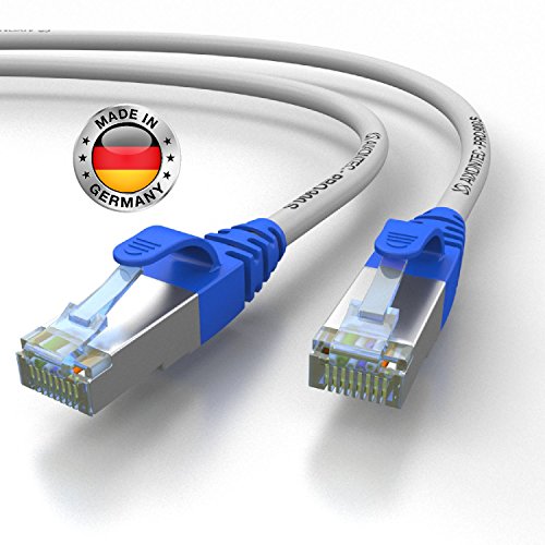 AIXONTEC 20m CAT 7 Profi-Netzwerk-LAN-kabel-Grau Cat6a Profi-Patchkabel SFTP (Pimf) 10 Gigabit Kat7-LANKabel HIGHEND Cat7 S/FTP flex Powerlan-kabel von AIXONTEC