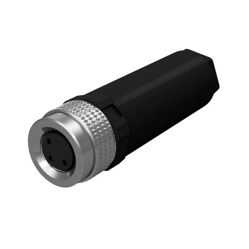 AIXONTEC 2x M8 3 pin feldkonfektionierbarer Sensor Stecker weiblich A kodiert m8 Rundstecker m-8 Sensorleitung 3 polig Kabelverschraubung M 8 female SAC Sensor Aktor connector werkzeuglos toolless von AIXONTEC