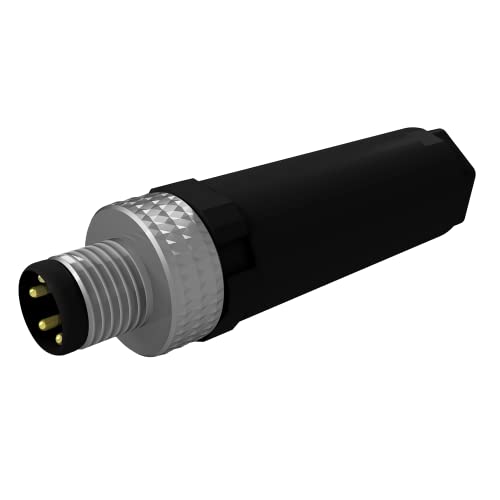 AIXONTEC 2x M8 4 pin feldkonfektionierbarer Sensor Stecker männlich A kodiert m8 Rundstecker m-8 Sensorleitung 4 polig Kabelverschraubung M 8 male SAC Sensor Aktor connector werkzeuglos toolless von AIXONTEC