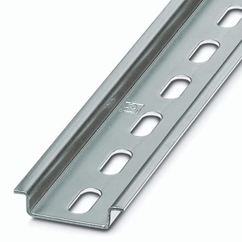 AIXONTEC 5 x 0,5m DIN RAIL NS 35/7,5 DIN Schiene Hutschiene Montageschiene 35 mm x 7,5 mm perforiert Schlitz gelocht mount – Montageschiene verzinkt Verteilerkasten Schaltschrank PHOENIX CONTACT von AIXONTEC