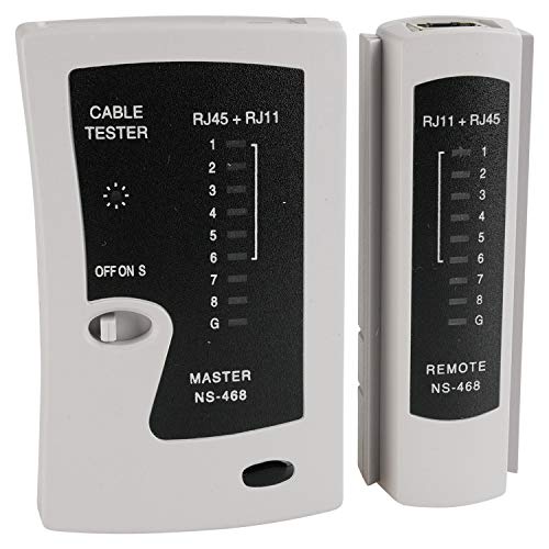 AIXONTEC LAN Tester Netzwerkkabel Prüf Gerät RJ45 RJ11 Kabel Prüfer Netzwerkprüfgerät LANprüfer Leitungstester Durchgangsprüfer l Kabeltester ISDN Testgerät AIXONTEC LAN Tester Netzwerkkabel Prüf Gerät RJ45 RJ11 Kabel Prüfer Netzwerkprüfgerät LANprüfer Leitungstester Durchgangsprüfer l Kabeltester ISDN Testgerät von AIXONTEC