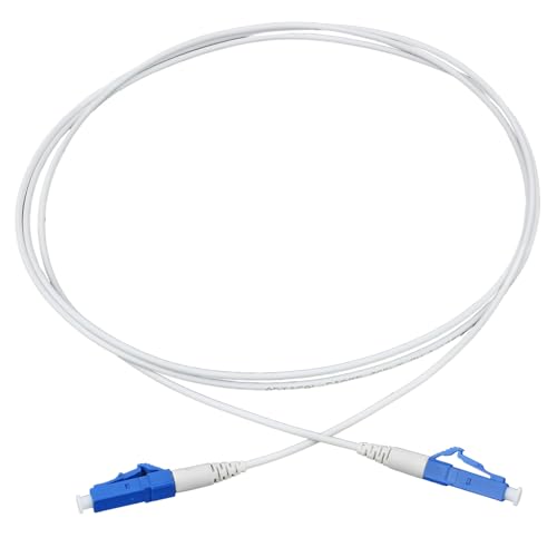armiertes Glasfaserkabel LC/UPC auf LC/UPC Simplex Singlemode LWL gepanzertes Patchkabel für FTTH Anwendungen 9/125µm LSZH OS2 weiß (2,0) von AIXONTEC