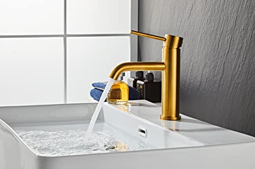 AIYA Bath Design Badarmatur aus Edelstahl | Messing | Zeitloses und modernes Design aus Dänemark | Einhebelmischer fürs Bad | Waschtischarmatur | Hohe Qualität und Haltbarkeit von AIYA Bath