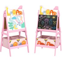 2-in-1 Kindertafel doppelseitige Kinder Staffelei Staffelei für Kinder 3-8 Jahre von AIYAPLAY