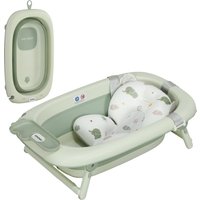 2er -Set Babybadewanne, faltbar Baby Bathtub mit Gestell, rutschfest Babywanne 2er -Set Babybadewanne, faltbar Baby Bathtub mit Gestell, rutschfest Babywanne von AIYAPLAY