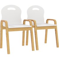 AIYAPLAY 2er Set Kinderstuhl aus Holz Stapelbar Höhenverstellbar Schreibtischstuhl mit Armlehne, bis 80 kg, leicht tragbar Kinder Stuhl für 3-15 Jahren 39x34x61,5 cm für Drinnen Draußen Kinderzimmer Aosom AIYAPLAY 2er Set Kinderstuhl aus Holz Stapelbar Höhenverstellbar Schreibtischstuhl mit Armlehne, bis 80 kg, leicht tragbar Kinder Stuhl für 3-15 Jahren 39x34x61,5 cm für Drinnen Draußen Kinderzimmer Aosom von AIYAPLAY
