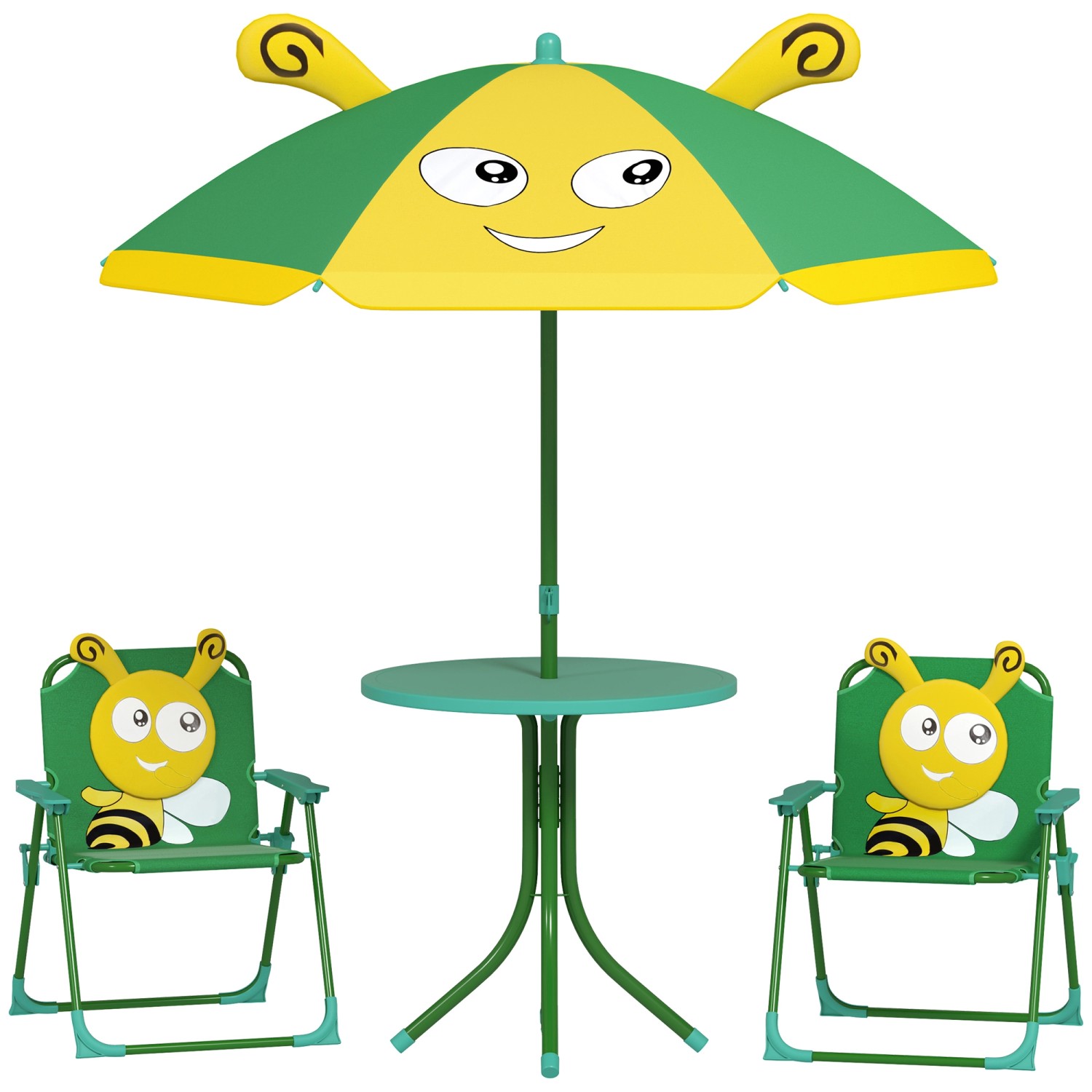 AIYAPLAY Kinder Garten Tisch und Stuhl Set Polyester 49,5L x 49,5B x 50H cm AIYAPLAY Kinder Garten Tisch und Stuhl Set Polyester 49,5L x 49,5B x 50H cm von AIYAPLAY