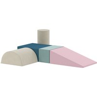 AIYAPLAY Kinder Schaumstoff Bausteine 5 Stück Klettern Riesenbausteine Softbausteine Großbausteine mit Samtoptik Bausteinset Bauklötze Bunt   Aosom von AIYAPLAY
