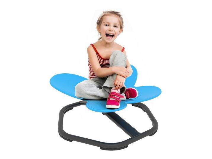 AIYAPLAY Kinderstuhl Karussell Sensorischer Drehstuhl (Autismus Spielzeug, 1 St), für Training Physische Koordination und Gleichgewicht, blau von AIYAPLAY