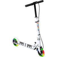 AIYAPLAY Roller Kinder Scooter mit Leuchtenden Rädern, Bremse, klappbarer Kinderroller Höhenverstellbarer Tretroller Kickscooter für Kinder Jugendliche 3-8 Jahre Cityroller bis zu 50 kg   Aosom von AIYAPLAY