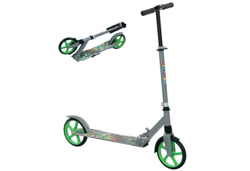 AIYAPLAY Scooter Kinderroller, faltbarer Tretroller mit verstellbarem Lenker, (Geschenk für 6–12-Jährige), Geschenk für 6–12-Jährige, grün von AIYAPLAY