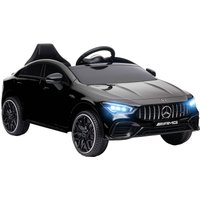 HOMCOM Kinder Elektroauto 12V Kinderauto mitFernbedienung, Musik, Schwarz von AIYAPLAY