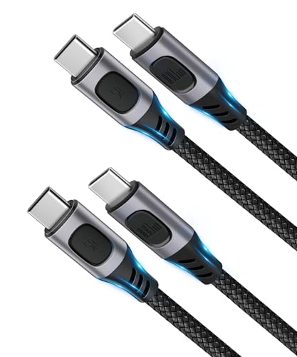 AIYEEN 2er-Pack USB-C Ladekabel (2 m), 100 W PD Schnellladekabel für iPhone 15 Plus/Pro/Max, Samsung Galaxy S22, Note 20, MacBook Air/Pro, Pixel, Switch und Weitere USB-C-Geräte von AIYEEN