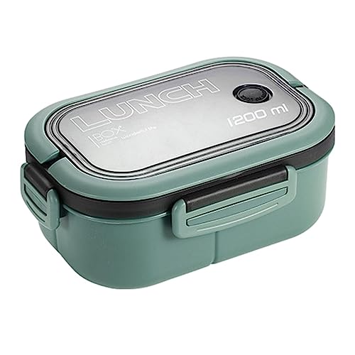 AIYING Lunchbox für Erwachsene, Bento Box Lunchbox mit 3 Fächern, Hochtemperaturbeständige Lunchbox-Behälter für Erwachsene mit 2 Schichten für Schule, Arbeit, Zuhause, Camping von AIYING