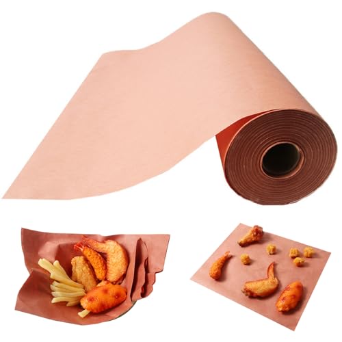 AIYONG Pink Butcher Paper BBQ Kraftpapier - 10m x 45cm - Rolle Grillpapier Butcher Papier, BBQ Zubehör für Grill, Smoker, Fischfleisch, Perfektes Kochen von Saftigem Grillergebnisse von AIYONG