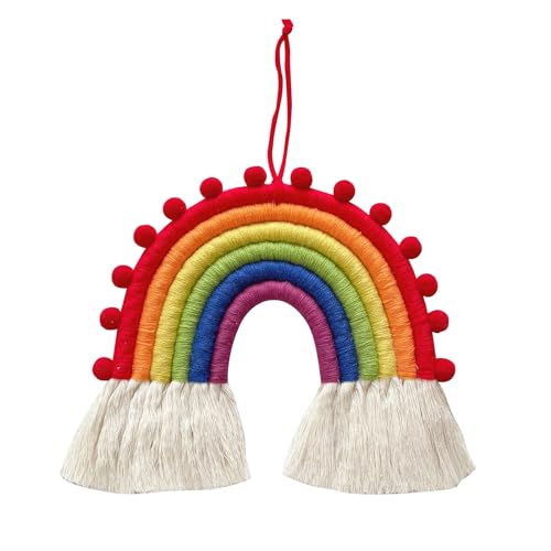 AIYONG Regenbogen Wandbehang, Woven Makramee Wandteppich Deko, Handgewebten Regenbogenanhänger Boho-Heimdekoration für Schlafzimmer Wanddeko, Zuhause, Kinder, Mädchen, Kindergeburtstag Deko AIYONG Regenbogen Wandbehang, Woven Makramee Wandteppich Deko, Handgewebten Regenbogenanhänger Boho-Heimdekoration für Schlafzimmer Wanddeko, Zuhause, Kinder, Mädchen, Kindergeburtstag Deko von AIYONG
