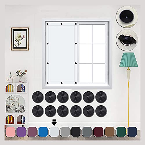 AIYOUVM Dachfenster Sonnenschutz saugnapf 48x115cm Without Drilling, with Suction Cups, Sonnenschutz Fenster Saugnapf Dachfensterrollo für Windows Velux Roto Solarschutz Wärmereduzierung von AIYOUVM