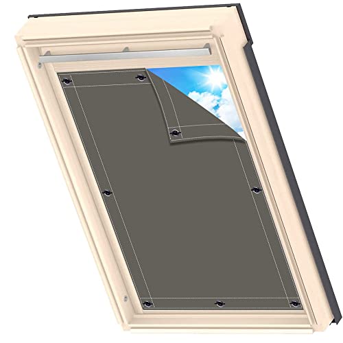 AIYOUVM Dachfenster Verdunkelung, Mehrfach Farbe uv Folie für Fenster hitzeschutz Klemmfix Rollo für Wärmedächer von AIYOUVM