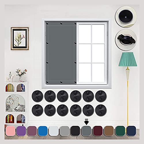 AIYOUVM Dachfenster verdunkelung ohne Bohren 96x100cm Mehrfach Farbe, Mehrere Größenoptionen, Hitzeschutz Dachfenster Rollo mit Saugnapf für Velux Oberlichter von AIYOUVM