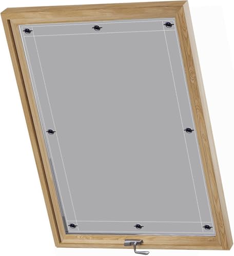 AIYOUVM Uv Schutz Dachfenster Einfache Montage schnell und einfach, Rollo ohne Bohren Thermo-Rollo zur Verglasung von Fenstervorhängen 38x80cm von AIYOUVM
