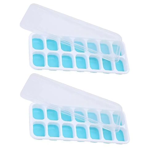 AIchenYW Gute Eiswürfelform Leicht zu stürzende Eiswürfelform Spülmaschinenfest Umweltfreundlich Eiswürfelbehälter Eiswürfelformen für Getränke, Whisky Familiäre Notwendigkeit (Blue, One Size) von AIchenYW