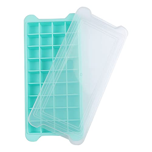 AIchenYW Praktische Eiswürfelform Leicht zu stürzende Eiswürfelform Hochwertig Wiederverwendbar Eiswürfelbehälter Eiswürfelformen für Getränke, Whisky Familiäre Notwendigkeit (Green, One Size) von AIchenYW