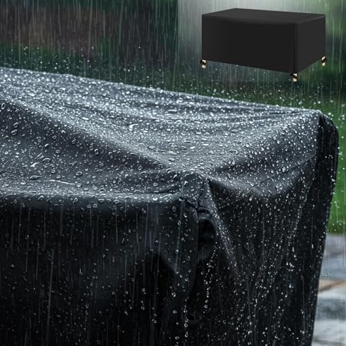 AJALGZ Gartenmöbel Abdeckung Wasserdicht 205x150x40cm/LxWxH Winterfest Schutzhülle Abdeckplane Gartenmöbel Regenschutz und Staubfest Lounge Abdeckung für Terrasse Balkonmöbel von AJALGZ