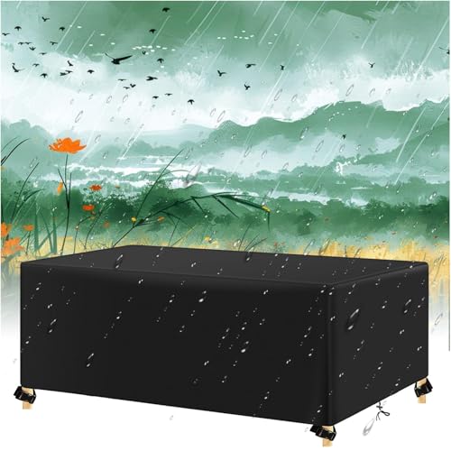 Wasserdicht Gartenmöbel Abdeckung 90x50x100cm/LxWxH Wetterfest Winddicht Anti-UV 420d Oxford Gewebe Abdeckplane Loungemöbel für Gartensofas,Gartentisch Sitzgruppe Abdeckhauben für Möbelsets Wasserdicht Gartenmöbel Abdeckung 90x50x100cm/LxWxH Wetterfest Winddicht Anti-UV 420d Oxford Gewebe Abdeckplane Loungemöbel für Gartensofas,Gartentisch Sitzgruppe Abdeckhauben für Möbelsets von AJALGZ