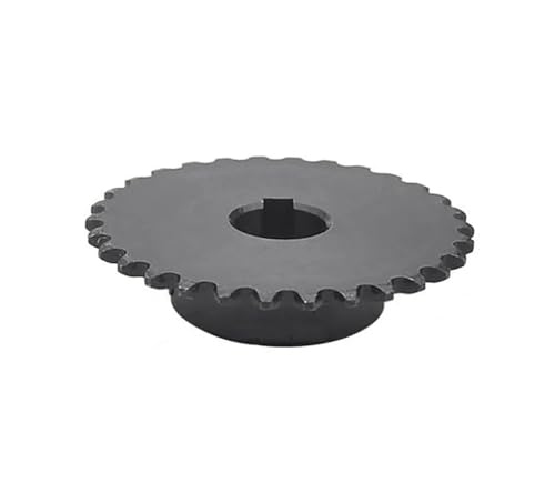 AJASMKLX 1 Stücke 20-40 Zähne 04C Kettengetriebe 10-20mm Passfedernutbohrung 45# Stahl Industrielles Kettenrad Motor Kettenantrieb Kettenrad(15mm(5x2.3mm),40 Teeth) von AJASMKLX
