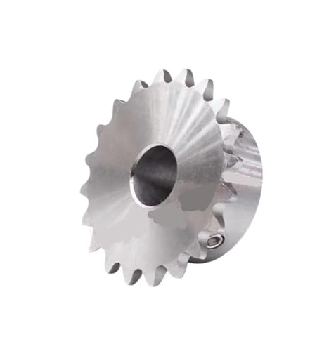 AJASMKLX 1 stück 22 Zähne 04C 304 Edelstahl Industrieantrieb Kettenrad Kettengetriebe 22 T Bohrung 8 10 12 14 15 16 17 18 19 20mm(10mm(Keyway 3x1.4mm)) von AJASMKLX