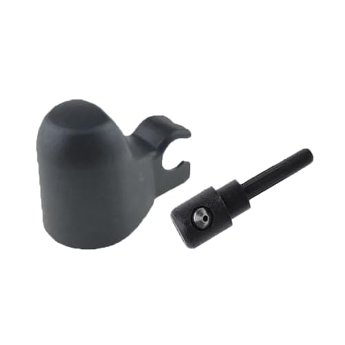 AJASMKLX Heckscheibenwischerarm-Abdeckkappe, Düse 61627199566, passend for BMW E81 2004–2012, E87 2004–2012, E87 Lci 2004–2012(1X Cap 1X Nozzle) von AJASMKLX