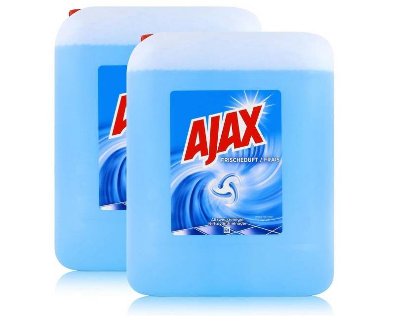 AJAX Ajax Allzweckreiniger Frischeduft 10L - Für strahlenden Glanz (2er Pac Allzweckreiniger von AJAX