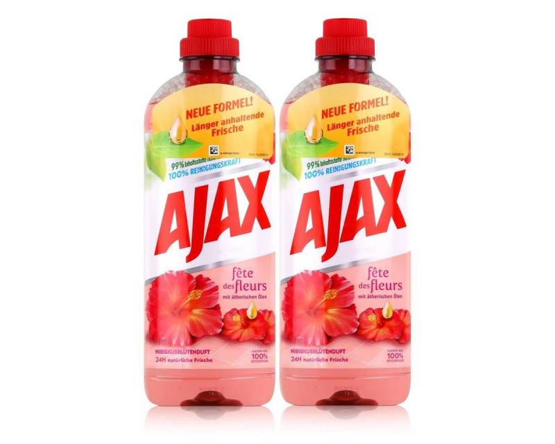 AJAX Ajax Allzweckreiniger Hibiskusblütenduft 1L - 100% Reinigungskraft (2e Allzweckreiniger von AJAX