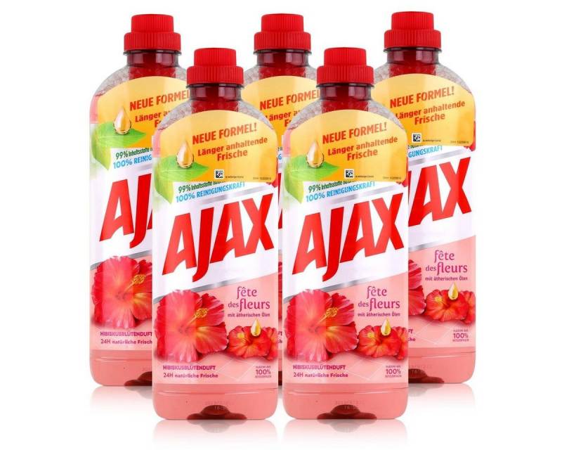AJAX Ajax Allzweckreiniger Hibiskusblütenduft 1L - 100% Reinigungskraft (5e Allzweckreiniger von AJAX