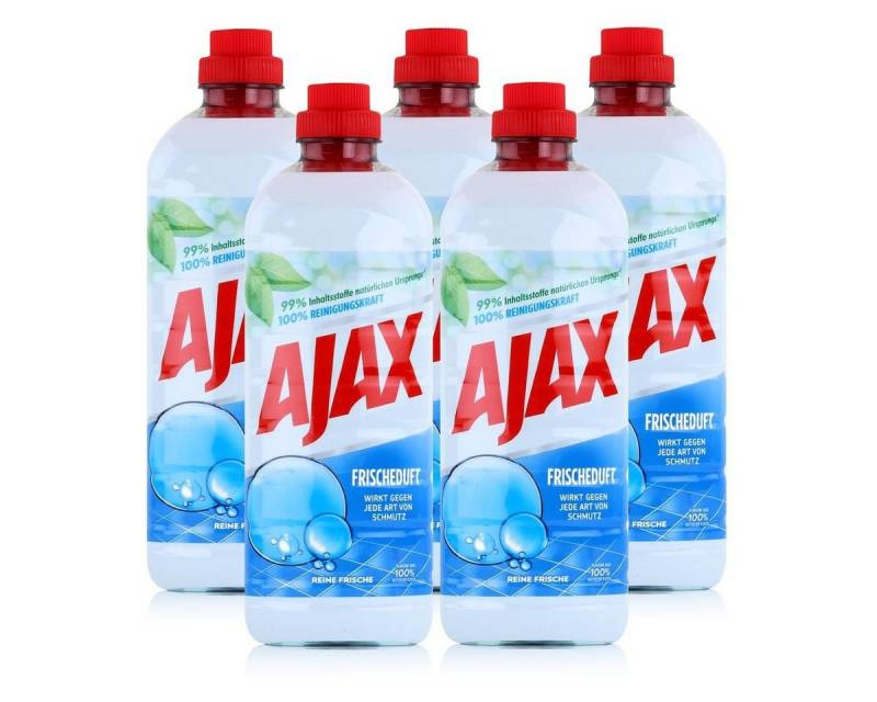 AJAX Ajax Allzweckreiniger Reine Frische 1 Liter - Bodenreiniger (5er Pack) Allzweckreiniger von AJAX