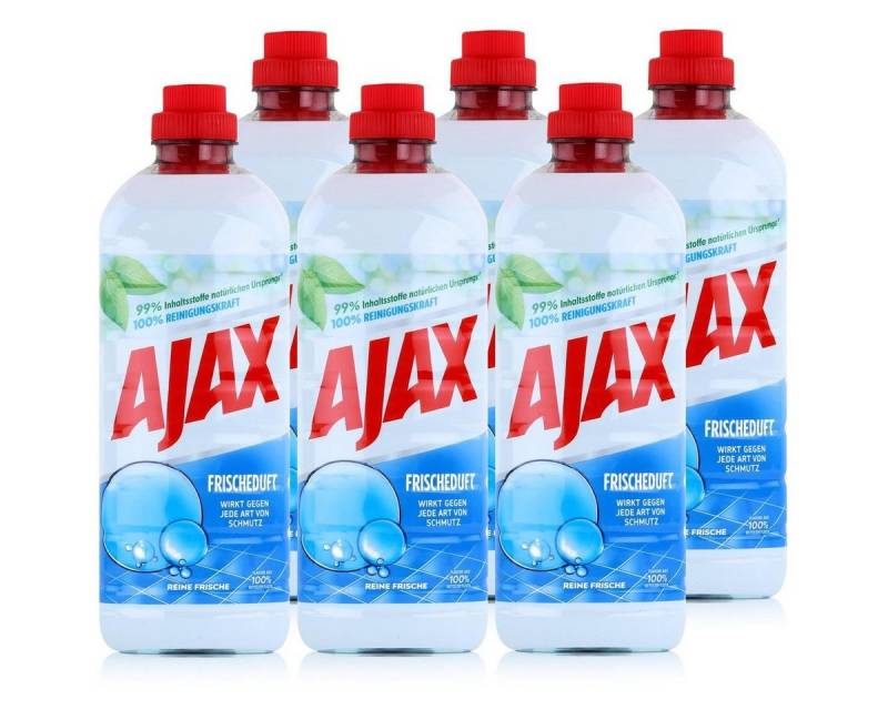 AJAX Ajax Allzweckreiniger Reine Frische 1 Liter - Bodenreiniger (6er Pack) Allzweckreiniger von AJAX