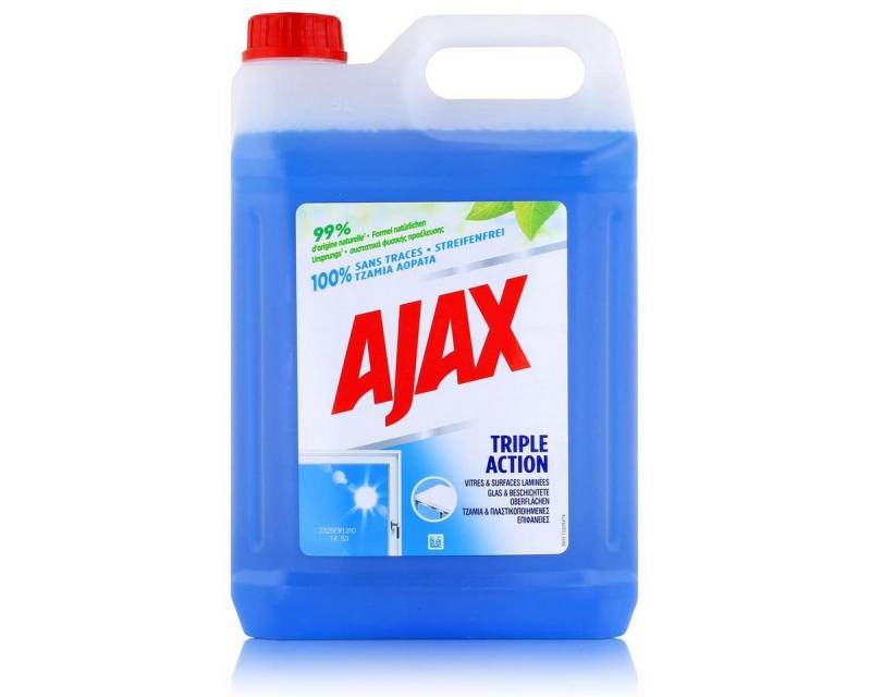 AJAX Ajax Glasreiniger 5L - Für Glas & beschichtete Oberflächen (1er Pack) Allzweckreiniger von AJAX