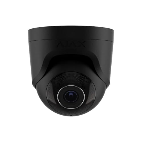 Ajax TurretCam (8 Mp/4 mm) schwarz. Verkabelte IP-Kamera mit Einer Auflösung von bis zu 3.840 × 2.160 px und einem Blickwinkel von 75°-85° von AJAX