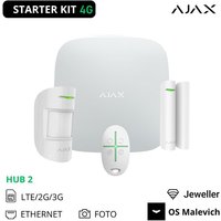Ajax - drahtloser wifi einbruchalarm kit AJ-STARTERKIT-4G-W von AJAX