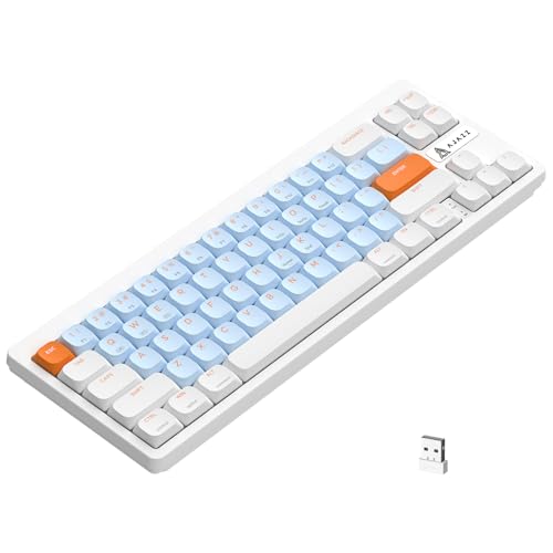 AJAZZ AKL680 Mechanische Tastatur, 68% Flache kabellose Tastatur, farblich abgestimmte ultradünne Gaming-Tastatur, Dual-Modus Bluetooth 5.0 und 2,4G, Anti-Ghosting für PC Mac Laptop AJAZZ AKL680 Mechanische Tastatur, 68% Flache kabellose Tastatur, farblich abgestimmte ultradünne Gaming-Tastatur, Dual-Modus Bluetooth 5.0 und 2,4G, Anti-Ghosting für PC Mac Laptop von AJAZZ