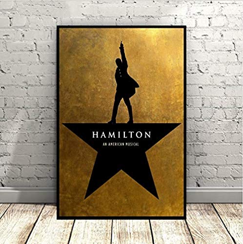 AJBB Hamilton EIN Amerikanisches Plakat, Musical Broadway Promocional Musik Kunst Seda Poster Wandbilder, Für Wohnkultur Kein Rahmen 40X60 cm von AJBB