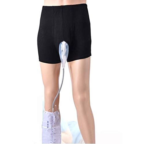 AJFG Tragbare Tragbare Urinalbeutel Drainage Nachttaschen Reisen Wiederverwendbares Verschüttungsfestes Urinalsystem Silikon Urinsammler for Männer 21-303 (Size : S) von AJFG