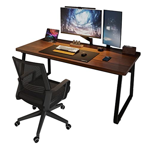 AJIEYMXS Computertisch, Desktop-Spieltisch, Schlafzimmer, einfacher Büro-Studententisch, Arbeitszimmer, Familientisch ohne Stuhl (Farbe: D, Größe: 120 cm), hoher Ehrgeiz von AJIEYMXS