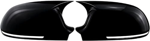 AJIH Auto Außenspiegel Abdeckung für Audi A3 8P A4 A5 B8 B8.5 Q3 A6 C6 4F S6, Rückspiegel Abdeckungen Links Rechts Ersatz Car Styling Accessoires,A/Glossy Black-b8 von AJIH