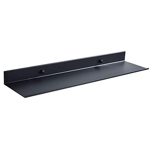 AJINGELA An der Wand montiert Schwimmend Metall Regale Ledge, Schwarz Badezimmer Regal Wandhalterung Regale Platzeinsparung Rostfest Extra stark Schwebende Regale Lagerregal(15cm) von AJINGELA