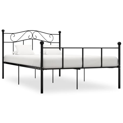 AJJHUUKI 284527 Bettgestell ohne Matratze, schwarz, Metall, 160 x 200 cm, Möbel, Betten & Zubehör, Betten & Bettrahmen AJJHUUKI 284527 Bettgestell ohne Matratze, schwarz, Metall, 160 x 200 cm, Möbel, Betten & Zubehör, Betten & Bettrahmen von AJJHUUKI
