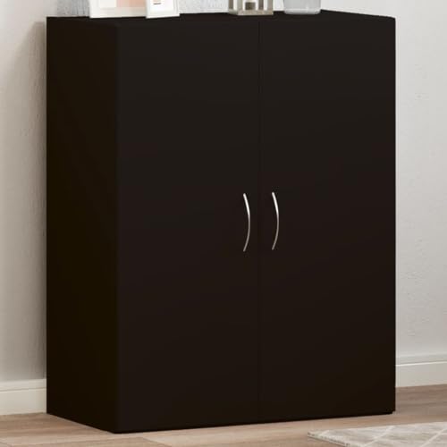 AJJHUUKI Aktenschrank, Schwarz, 60 x 32 x 77,5 cm, Holz-Möbel, Schränke und Aufbewahrung, Aktenschränke von AJJHUUKI