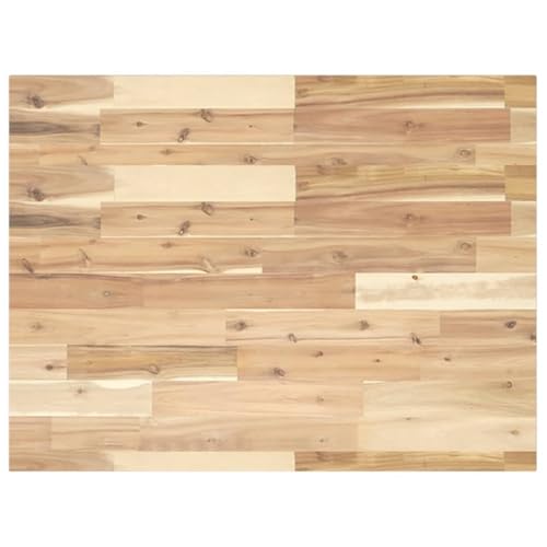 AJJHUUKI Badezimmer-Waschtischplatte, unbehandelt, 100 x 60 x 2 cm, Massivholz, Akazien-Möbel, Schränke und Aufbewahrung, Waschtischunterschrank, Badezimmer-Waschtischunterschrank von AJJHUUKI