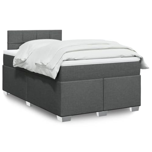 AJJHUUKI Betten & Zubehör-Betten & Bettrahmen - Boxspringbett mit Matratze Dunkelgrau 120x200 cm Stoff AJJHUUKI Betten & Zubehör-Betten & Bettrahmen - Boxspringbett mit Matratze Dunkelgrau 120x200 cm Stoff von AJJHUUKI